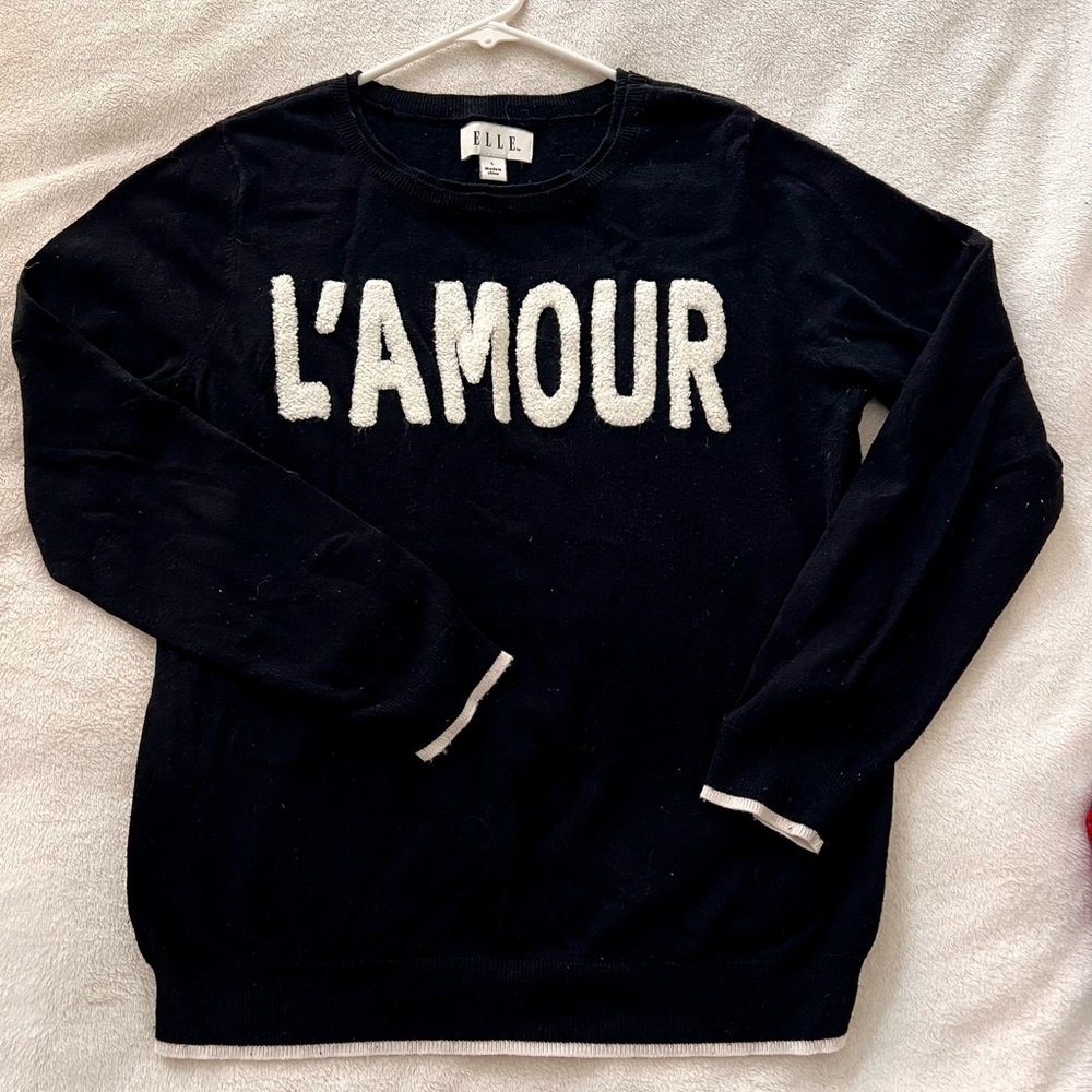 Elle size medium black sweater